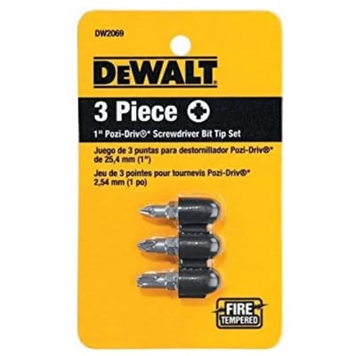 SET DE 3 Puntas POZI-DRIVE DE 1