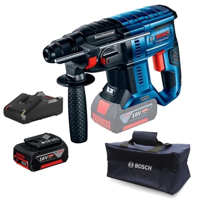 Kit Rotomartillo Bosch GBH 180-LI + Carg + Bat 4.0Ah + Bolso – 0615.A50.0CK