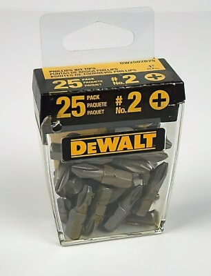 PACK de Puntas x 25 #2 PH1 DW2002B25 DEWALT