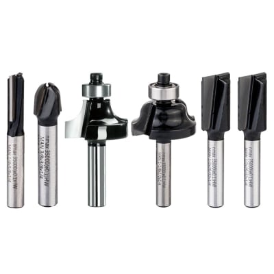 Set 6 Fresas Vástago 1/4