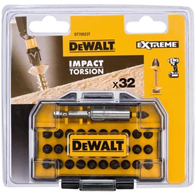 Juego de Puntas DeWalt Flextorq de 32 Piezas para Atornillador de Impacto
