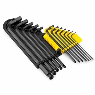 JGO LLAVES HEXAGONALES LARGAS X 12 PZ. (PULGADAS) 69-257 - STANLEY