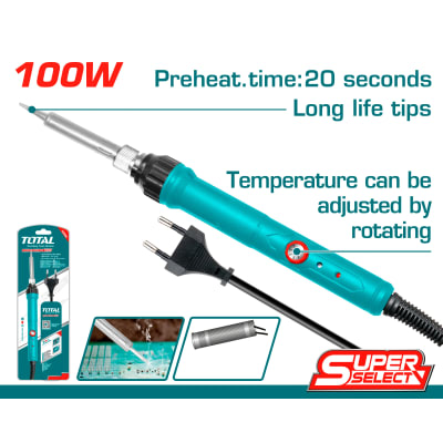 Cautín Tipo Lápiz Para Soldar Eléctrico 100w Total TET1100831
