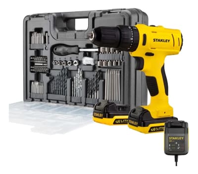 TALADRO ATORNILLADOR PERCUTOR 12V + 101 ACCESORIOS - SCH121S2KA