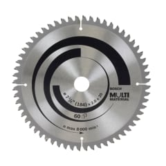 Disco Sierra Circular 7-1/4'' 60 Dientes Multimaterial Bosch 2608.642.193 0