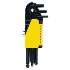 Juego de 9 Llaves Hexagonales Largas con Punta Redonda Stanley 69-256 0