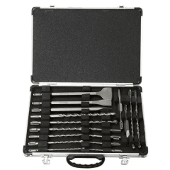 Broca sds Plus y cinceles VARIADOS (17 PZAS) Maletin aluminio - D-19180 MAKITA 0