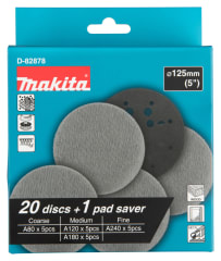 Set x20 und Disco lija Velcro NET Para lijado madera y metal de 5