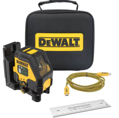 Nivel Láser DeWalt Verde Recargable USB-C Líneas Cruzadas-DCLE14201GB 0