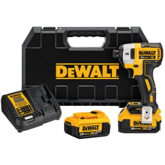 Kit Atornillador de Impacto 1/4'' 20V + 2Bat 4.0Ah Dewalt DCF887M2-B2 0