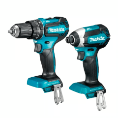 KIT TALADRO DHP485 + ATOR IMPACTO DTD153Z + 2 BATE + CARG DLX2283S MAKITA 0