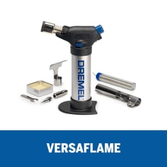 Soplete Soldador Versaflame Gas Butano con 4 Accs Dremel F013.220.0AA 0