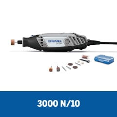 Minitorno 3000 90W + Set de 10 Accesorios Dremel 3000-N/10 F013.300.0PC 0