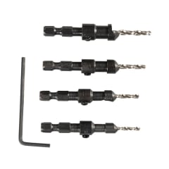 Juego de Brocas Avellanadora HSS Hex 4 Piezas Makita D-73455 0