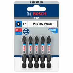 Punta Impact Phillips 55 mm PH2 5Pz Bosch 2608.522.522 0