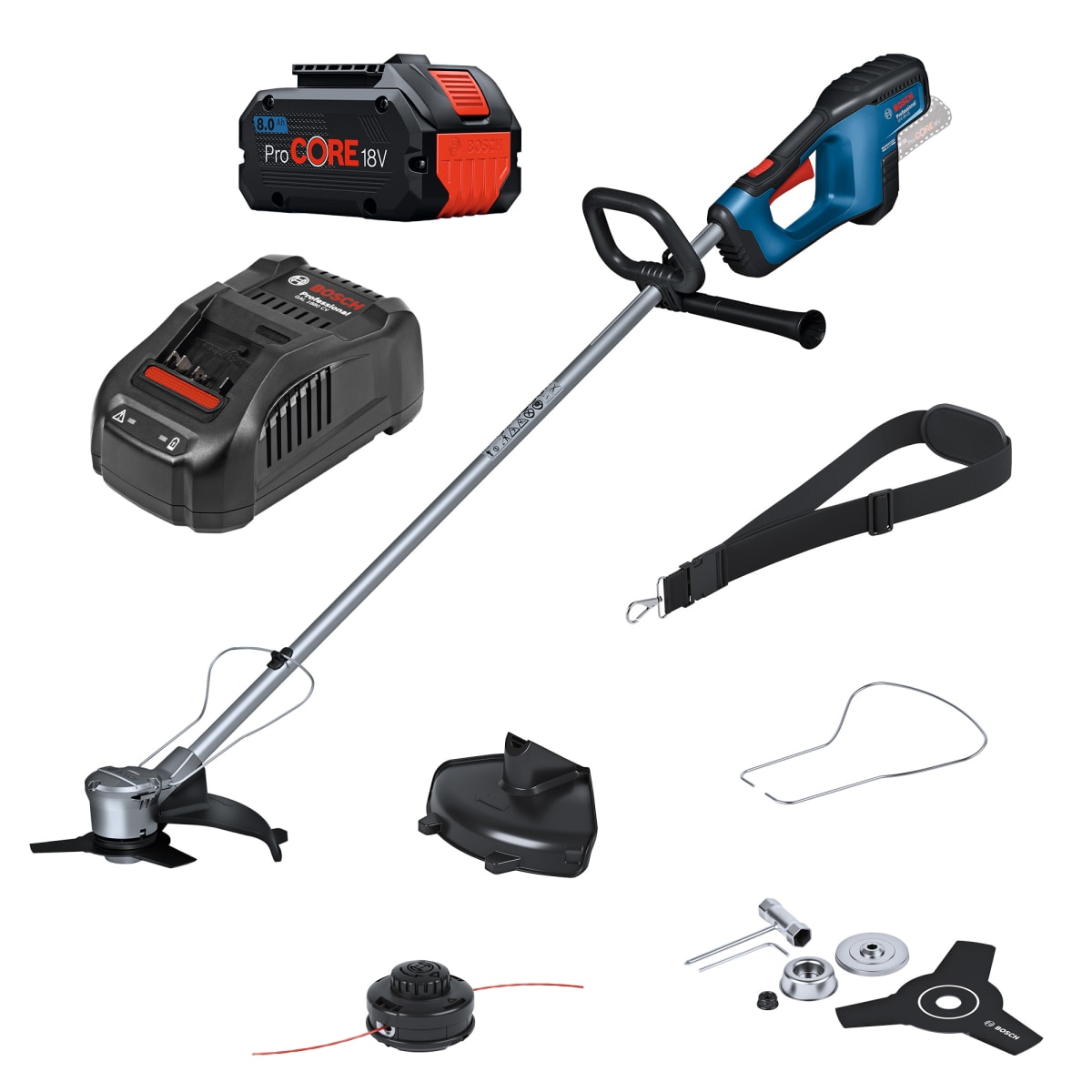 Desbrozadora Bosch GFR 18V-23 + Bat 8Ah + Carg – 0615.A00.2BD1