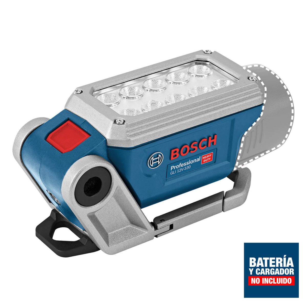 Linterna de trabajo Bosch 12V 330lm (Sin Batería) GLI12V-330 - 0601.4A0.0003