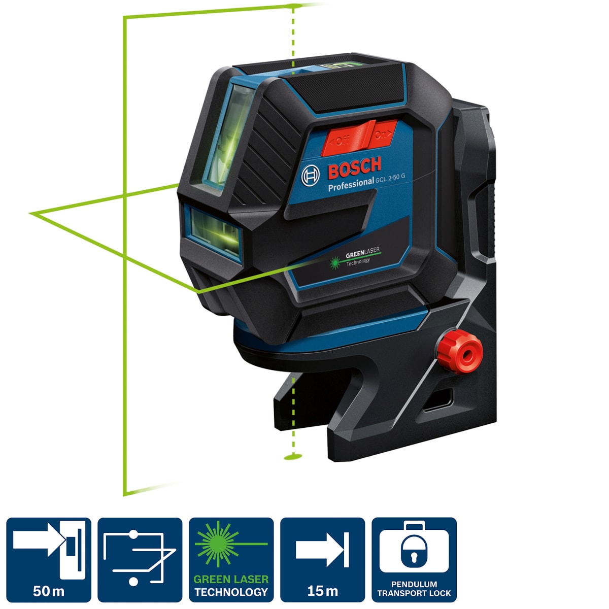 Nivel Láser Combinado Bosch GCL 2-50 G Professional – 0601.066.M012