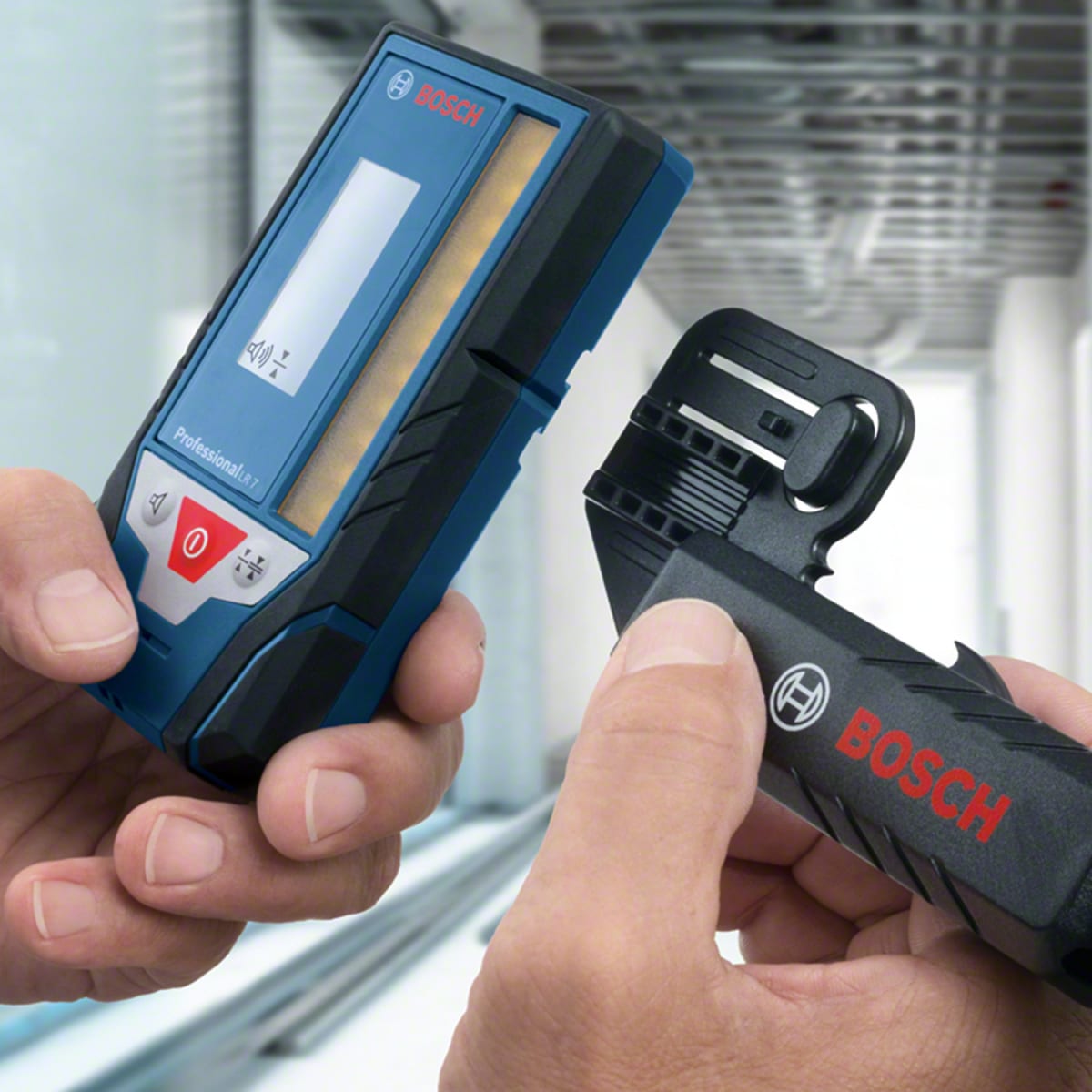 Receptor Nivel Láser Verde Hasta 50 Metros Bosch LR 77