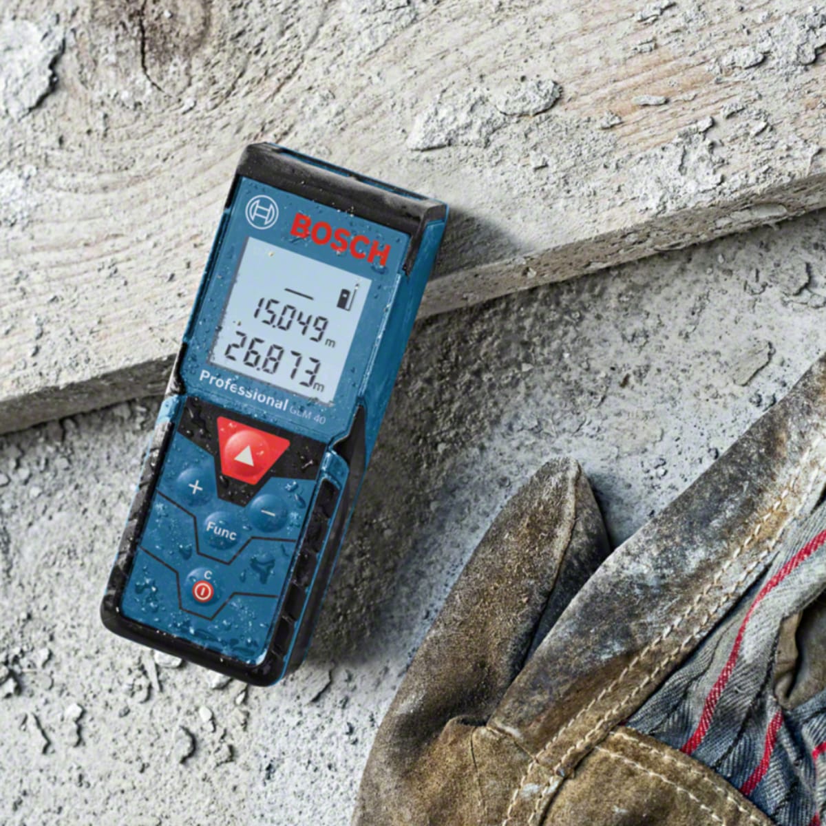 Medidor de Distancia Láser Bosch GLM 40 Professional – 0601.072.9003