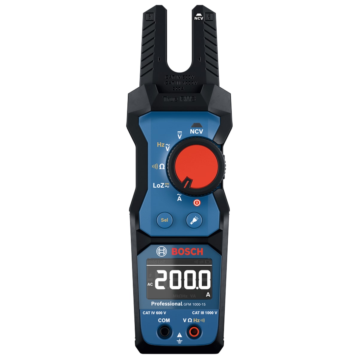 Pinza Amperimétrica de Horquilla 1000V Bosch GFM 1000-152