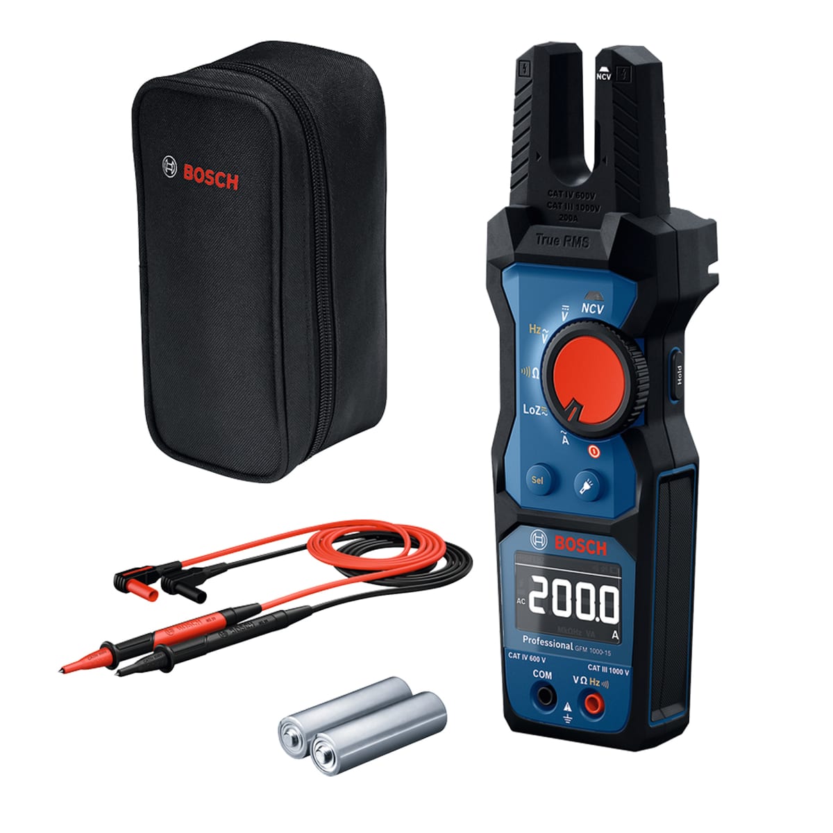 Pinza Amperimétrica de Horquilla 1000V Bosch GFM 1000-151