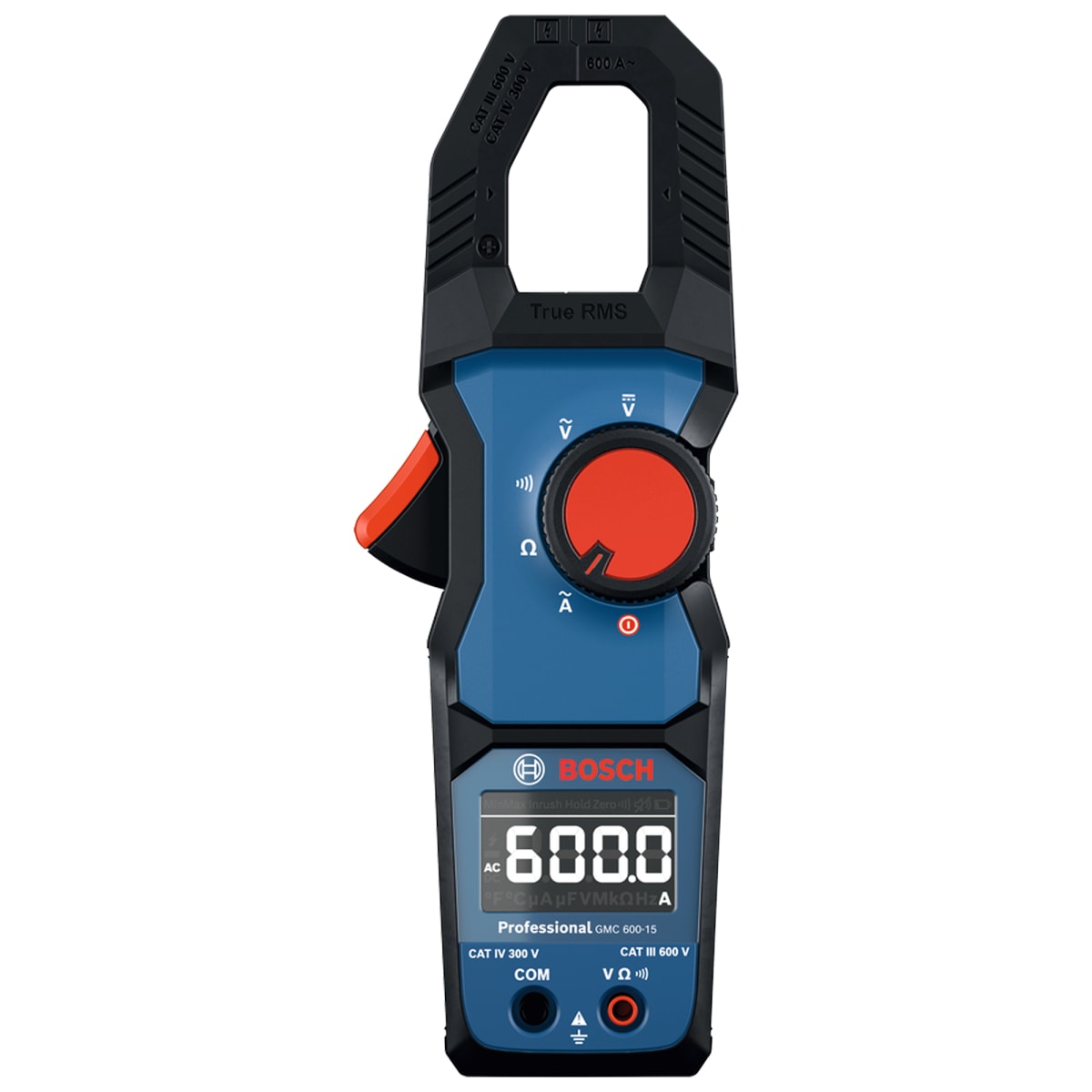 Pinza Amperimétrica con Gancho 600V GMC 600-15 Bosch 0601.077.6012
