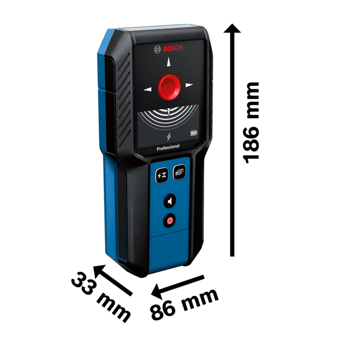 Detector de Materiales 120mm Bosch GMS 120-27 0601.081.7003