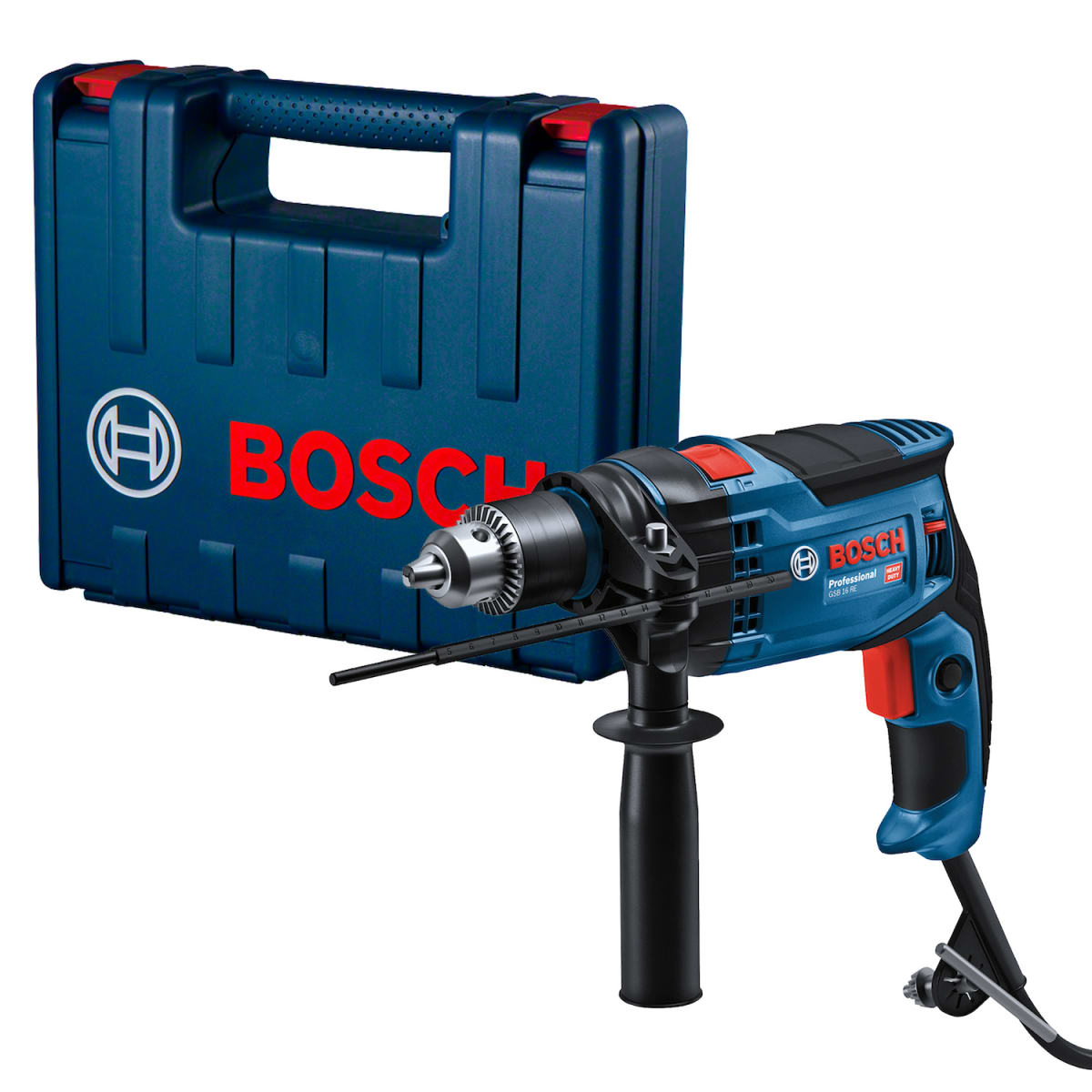 Taladro Perc. 1/2'' GSB 16 RE + Esmeril Angular 4-1/2'' GWS 700 Bosch 0615.A00.1X22
