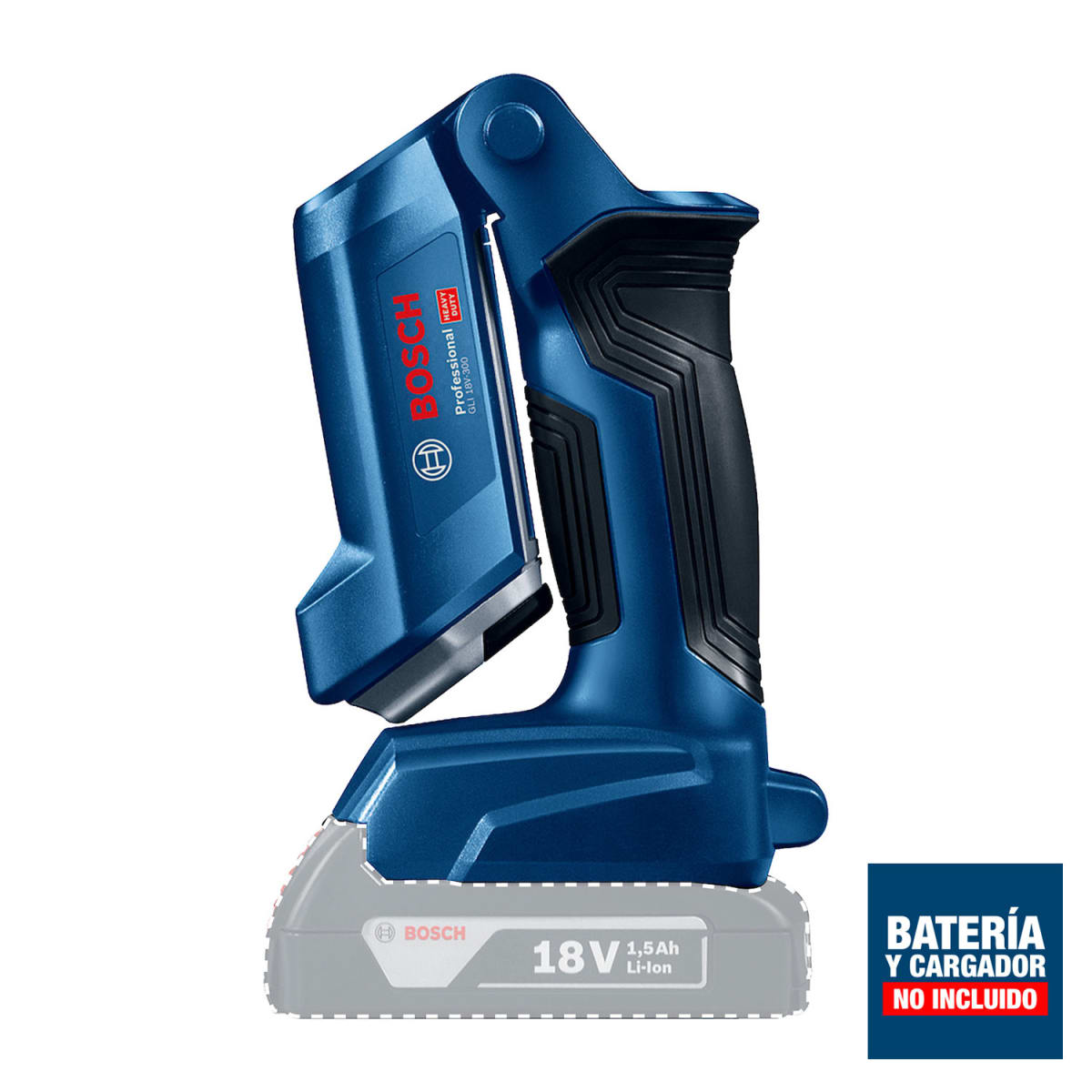 Linterna de trabajo Bosch 18V 300lm (Sin Batería) GLI18V-300 - 0601.4A1.1004