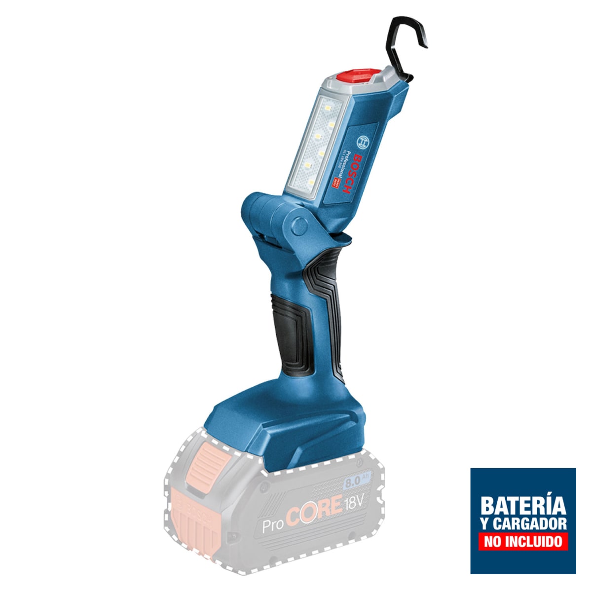 Linterna de trabajo Bosch 18V 300lm (Sin Batería) GLI18V-300 - 0601.4A1.1001