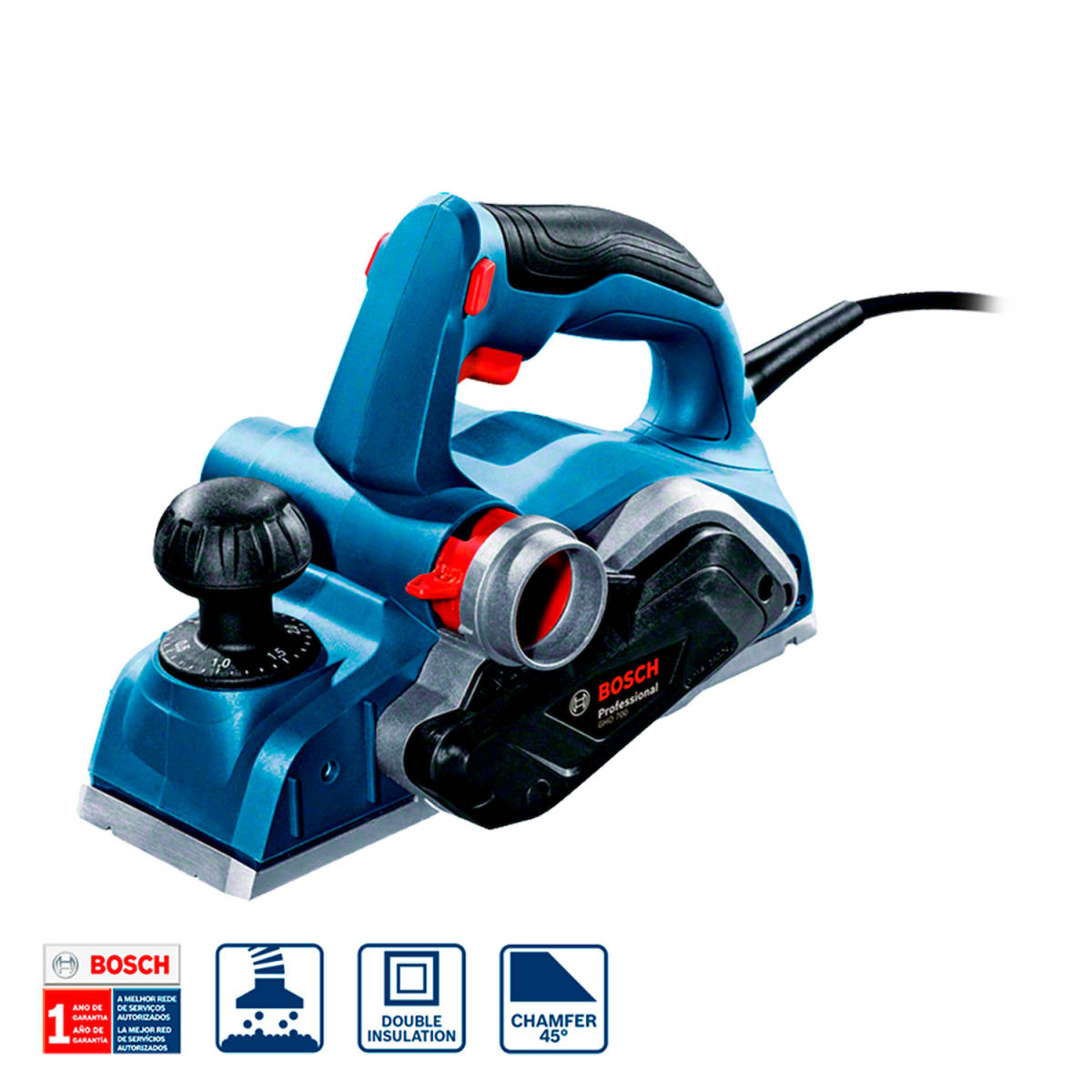 Cepillo Bosch GHO 700 Professional (700W) – 0601.5A9.0E02