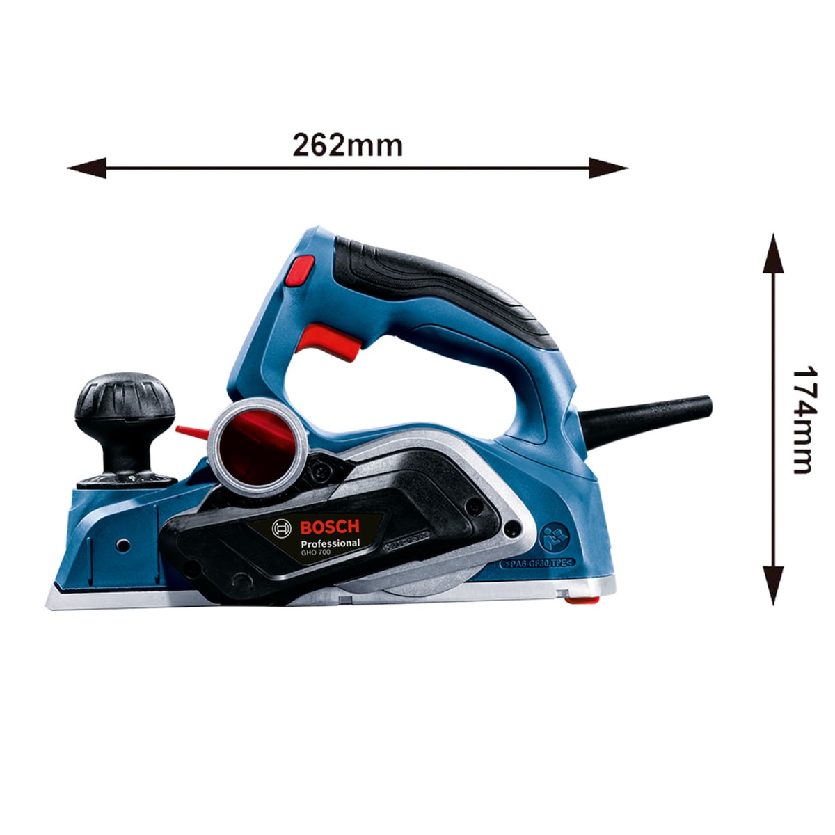 Cepillo Bosch GHO 700 Professional (700W) – 0601.5A9.0E04