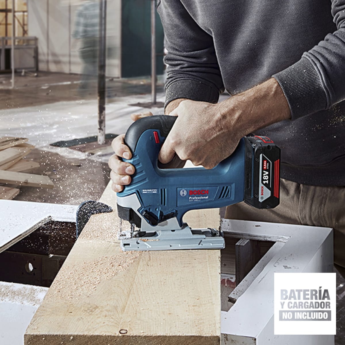 Sierra caladora Bosch 18V Brushless (Sin Batería) GST185-LI - 0601.5B3.0E16