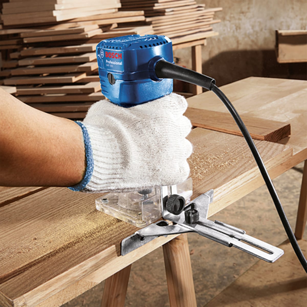 Fresadora de Palma Bosch 1/4