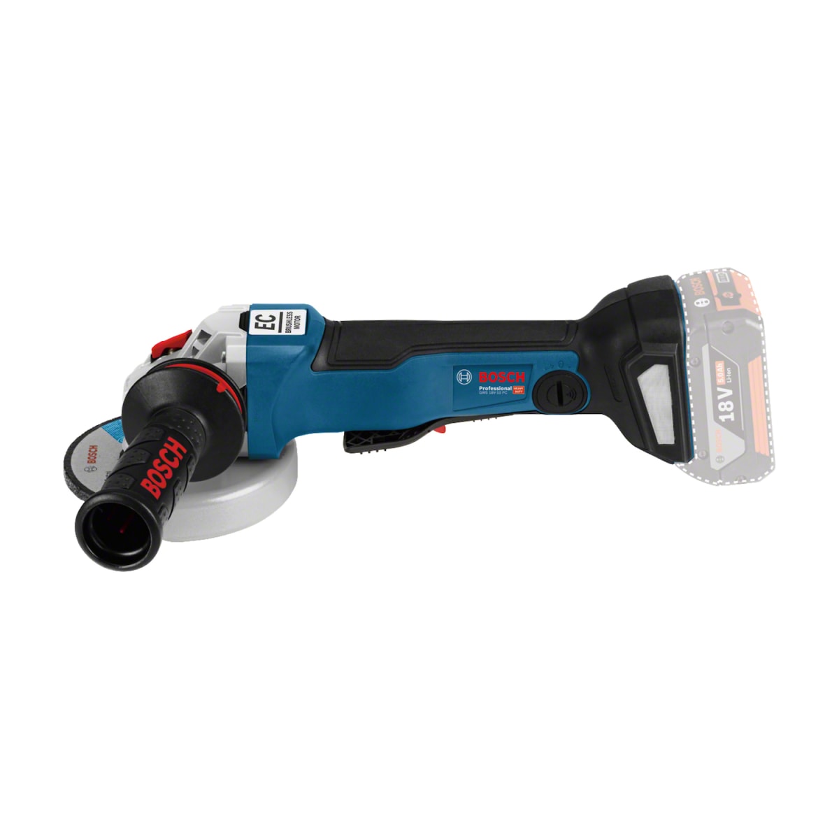 Amoladora Bosch GWS 18V-10 PC 5