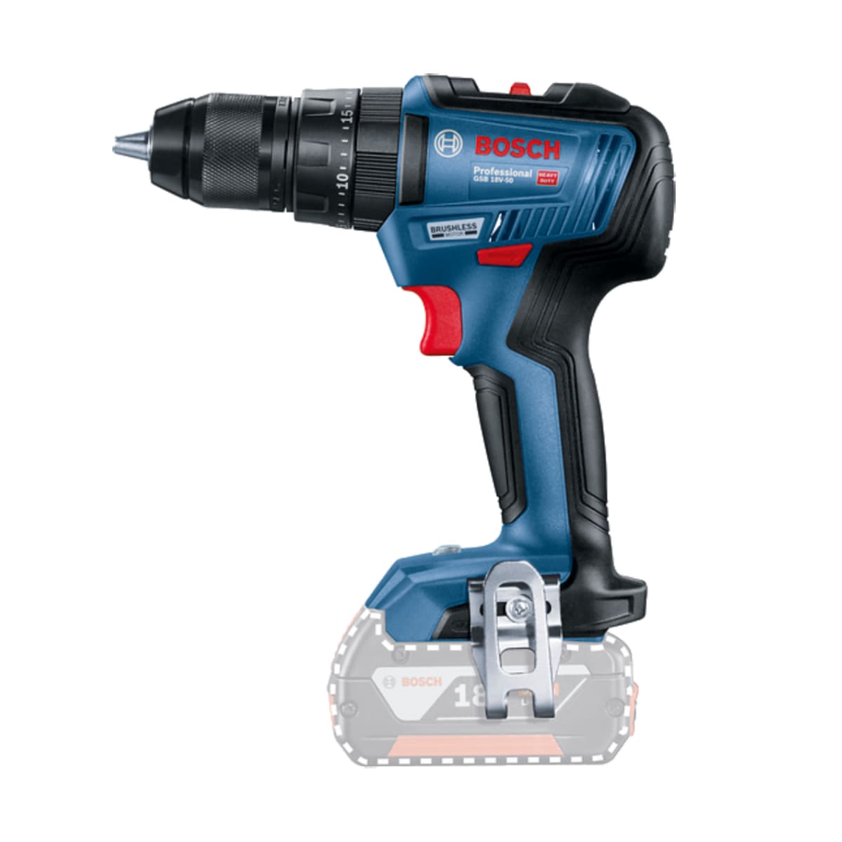 Atornillador / Taladro GSB 18V-50 SB BOSCH (Sin Batería) - 0601.9H5.1E22