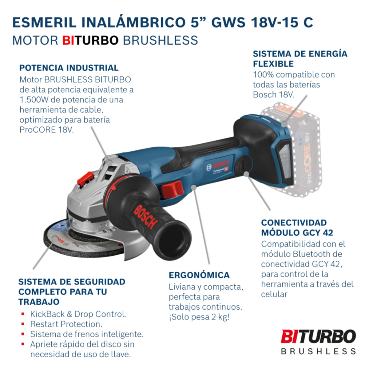 Esmeril angular Bosch 5