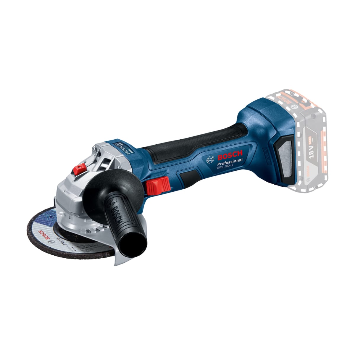 Esmeril Angular Bosch 5'' GWS 180 + Taladro Perc 1/2'' GSB 18V-90 C + 2 Bat y Carg -  0615.A00.2602