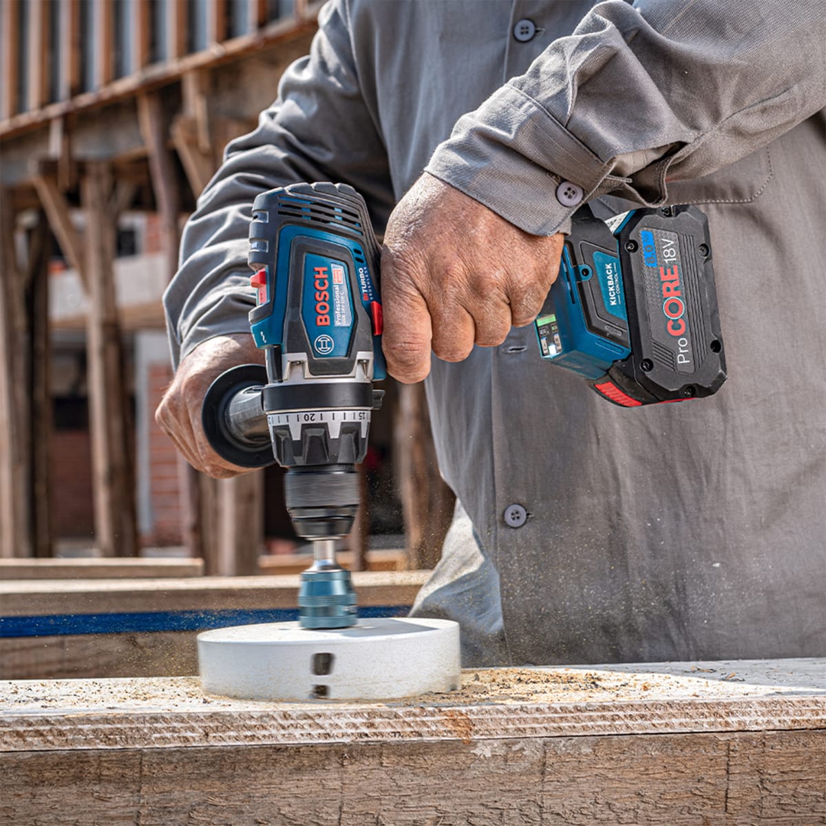 Taladro Percutor Bosch 18V BITURBO 150Nm GSB 18V-150 C - 0601.9J5.1E06