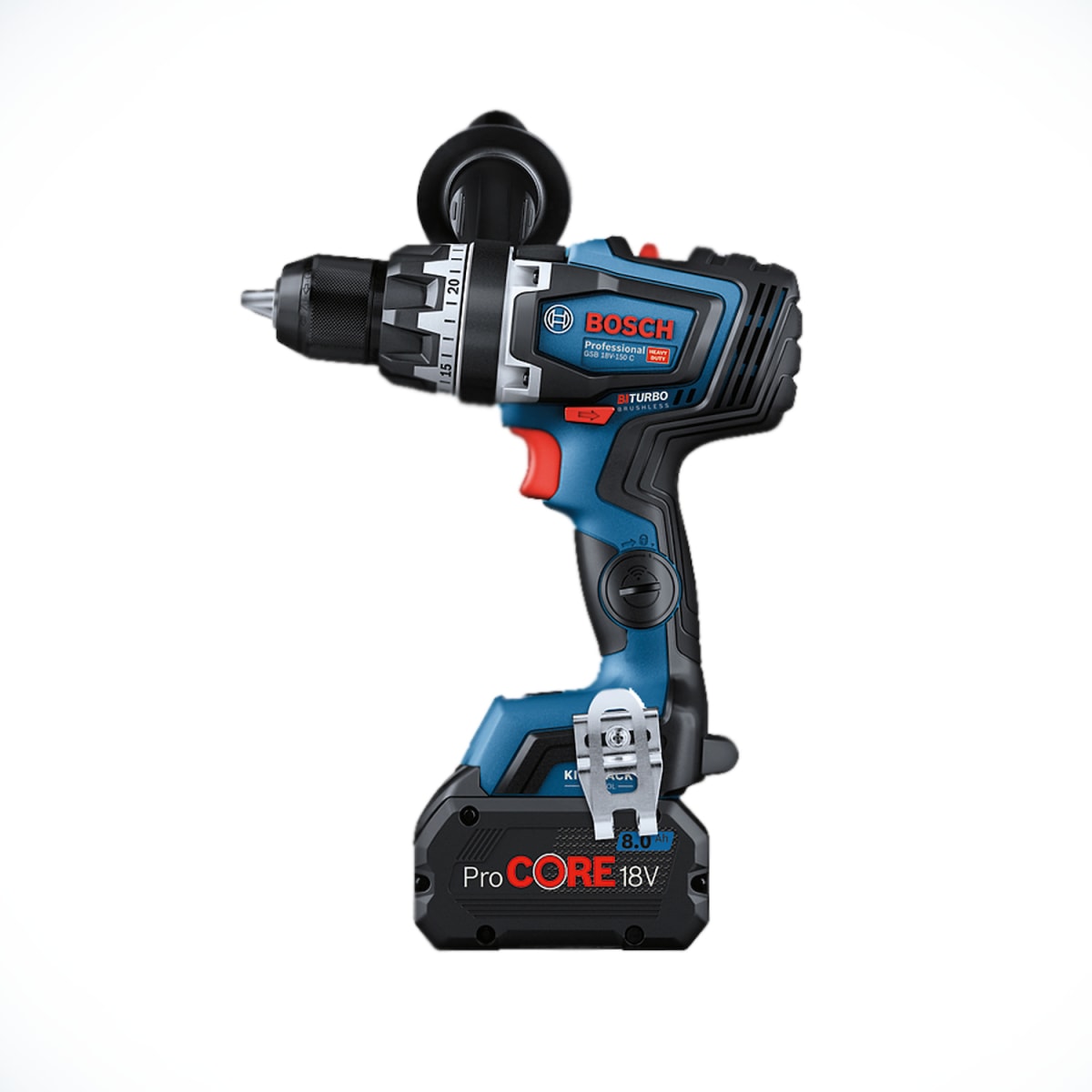 Taladro Percutor 1/2'' 18V Biturbo 150Nm + 2Bat 4Ah Bosch GSB 18V-150 C2