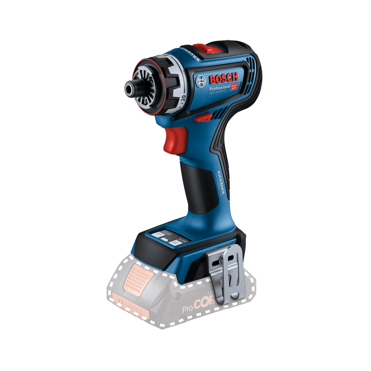 Taladro Bosch 18V 3 mandriles + maleta (Sin Batería) GSR18V-90FC - 0601.9K6.2E02
