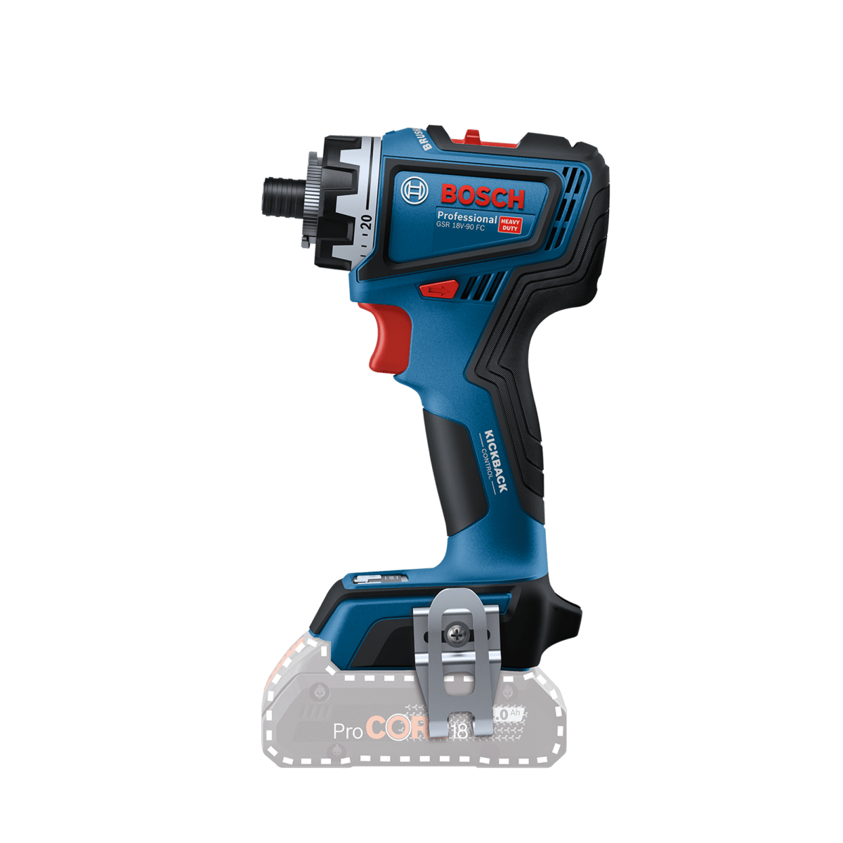 Taladro Bosch GSR 18V-90 FC + 3 Mandriles + Maleta - 0601.9K6.2E03