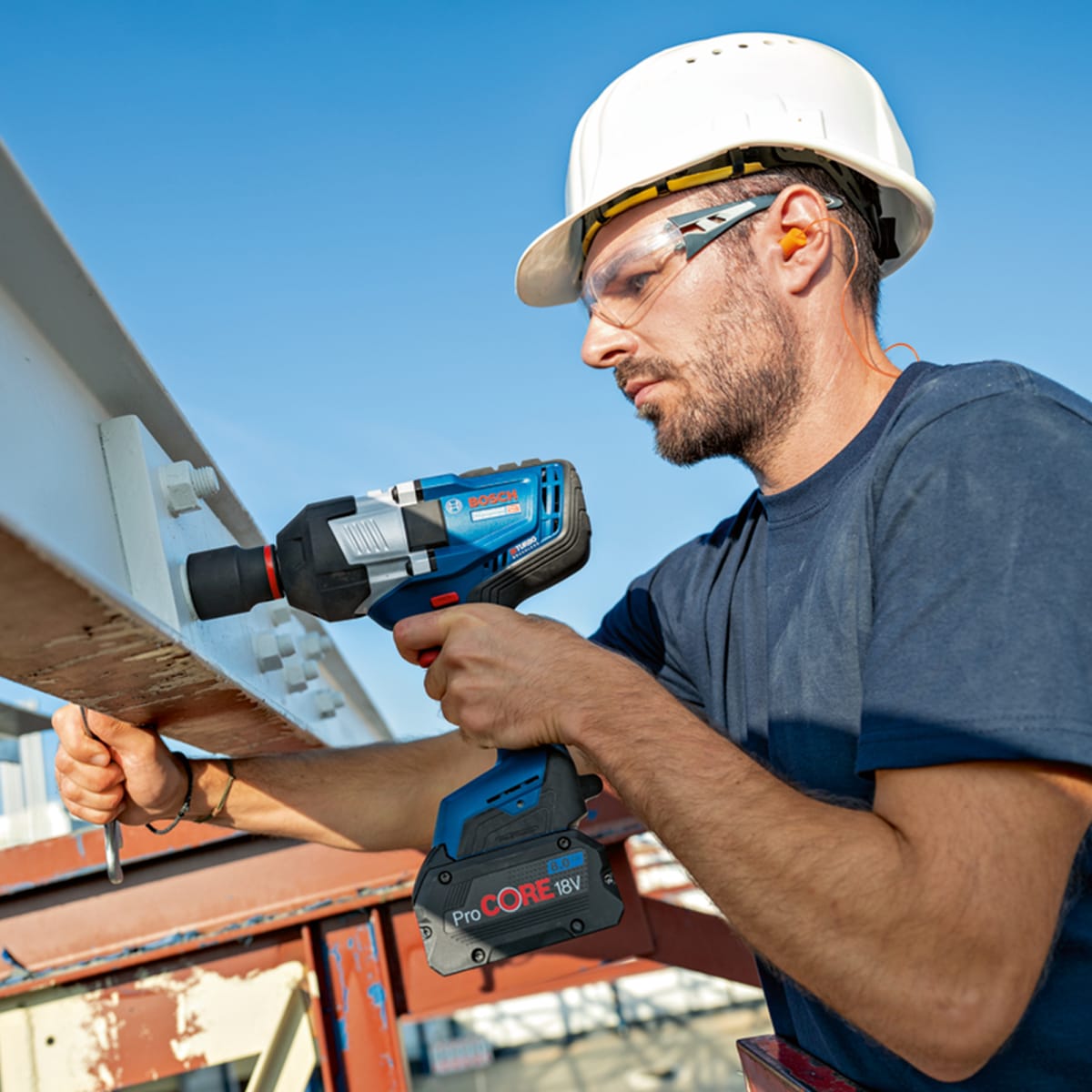 Combo Bosch GDS 18V-1600 HC + 2 Bat ProCORE 8Ah + Carg - 0601.9M1.0E14