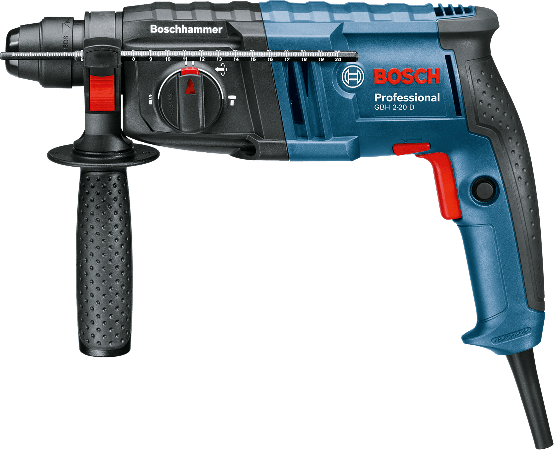 ROTOMARTILLO SDS PLUS 650 W BOSCH GBH 2-20 D + CHUCK CON LLAVE2