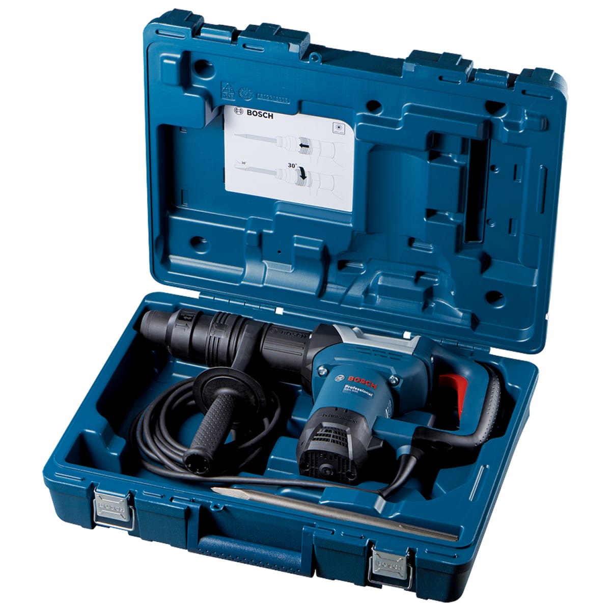 Martillo Demoledor 1100W 7.5 Jouls + Cinceles Bosch GSH 5004