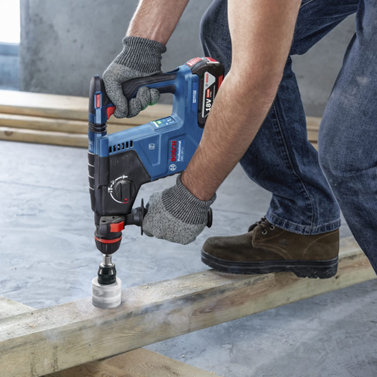 Rotomartillo SDS Plus Cilindrico/Hexagonal 18V Brushless Bosch GBH 187-LI5