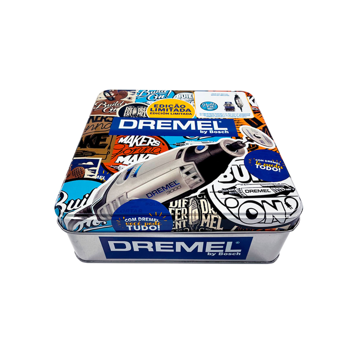 Mototool Dremel 3000 + 31 Accesorios + Caja Metálica 220V 0615.A00.1ZX1