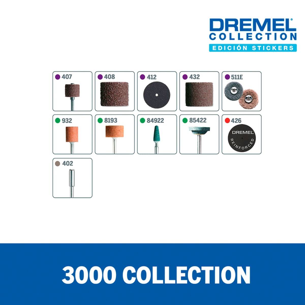 Mototool Dremel 3000 + 31 Accesorios + Caja Metálica 220V 0615.A00.1ZX4