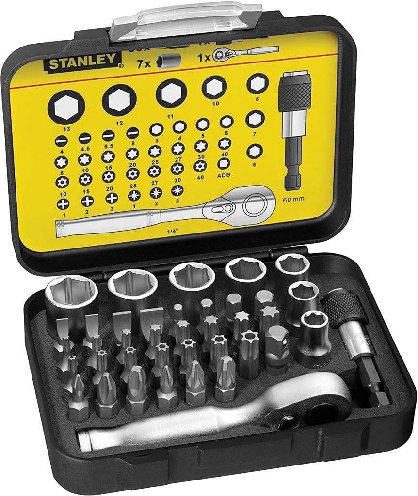 Set de Puntas y Dados para Atornillador de Impacto 39 Piezas Stanley 1-13-9062
